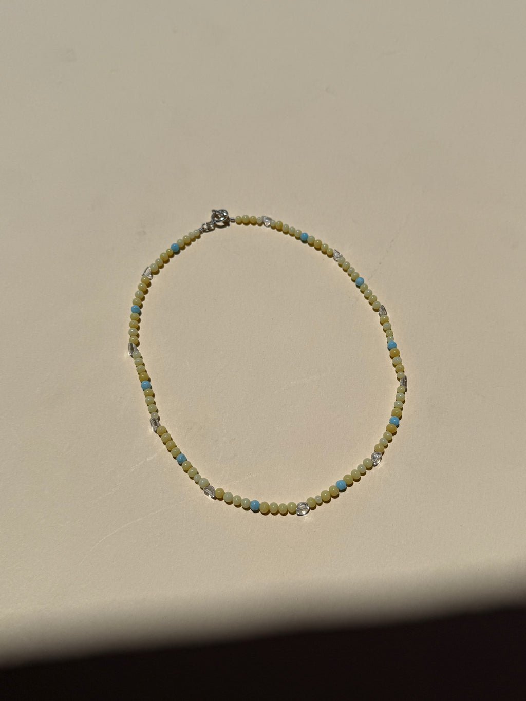 blue | butter | clear necklace