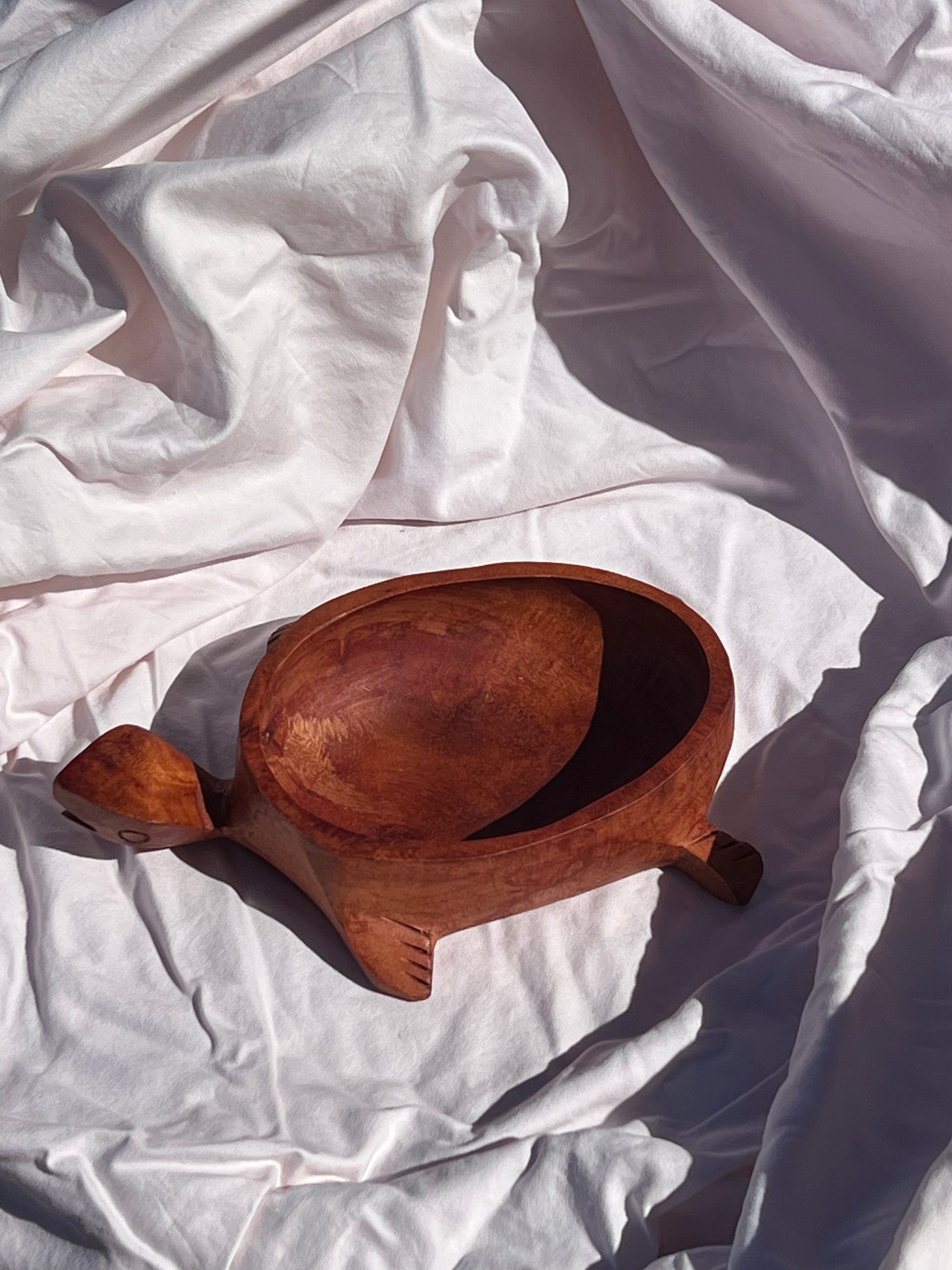 wood turtle dish