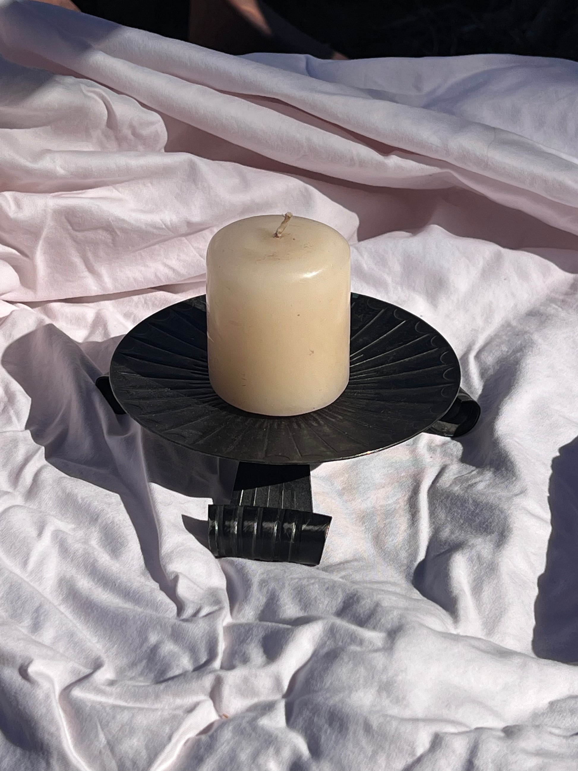 iron candle holder