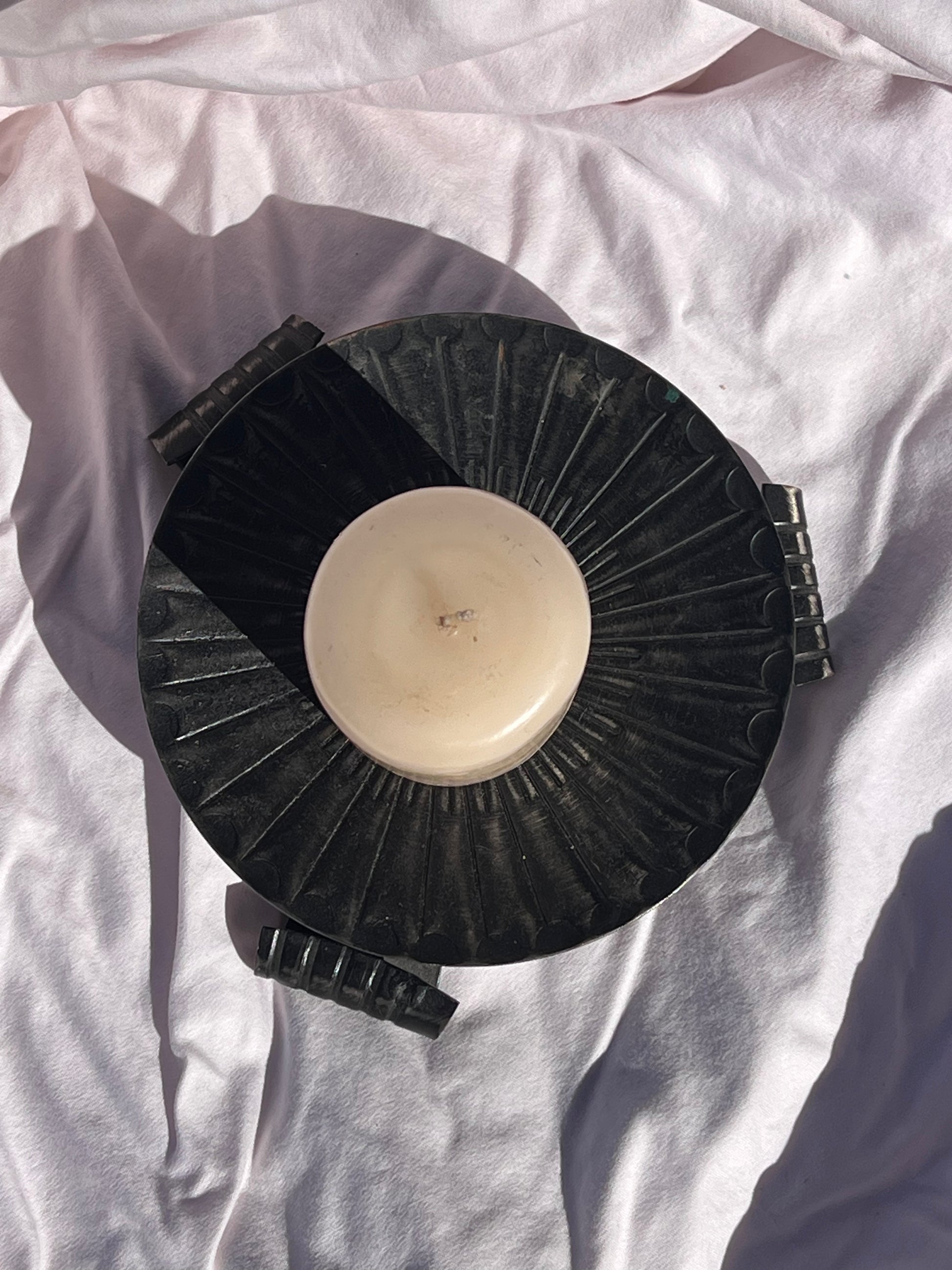 iron candle holder