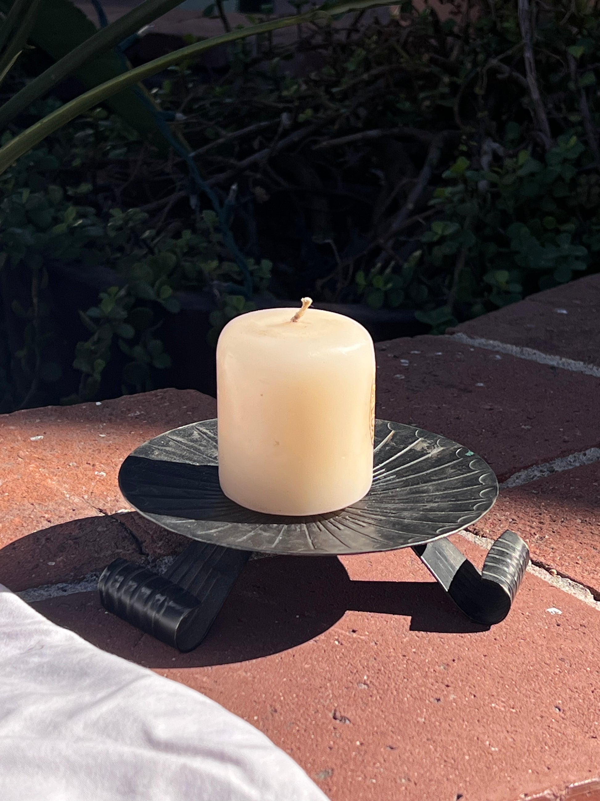iron candle holder