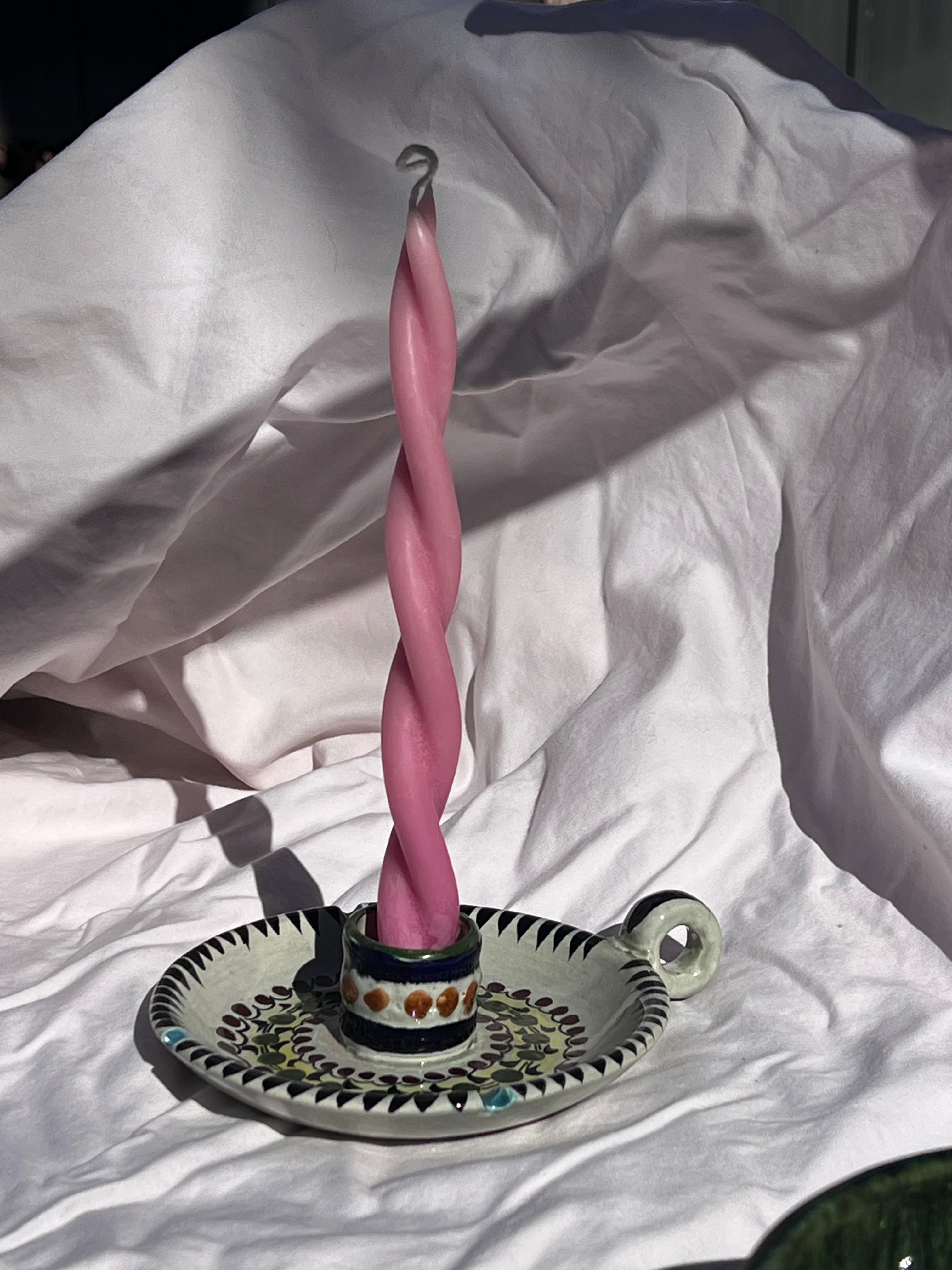 handpainted candle holder