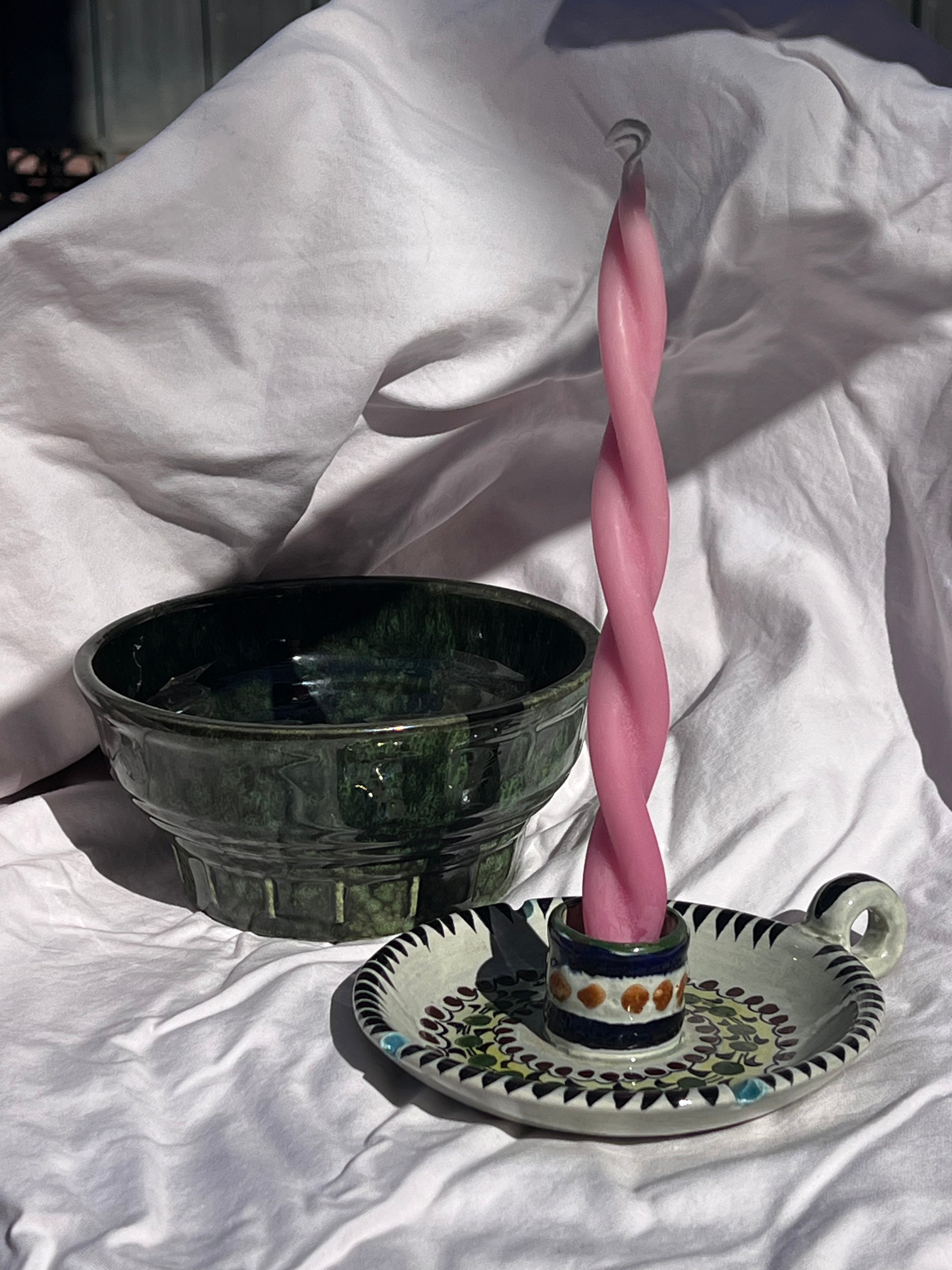 handpainted candle holder