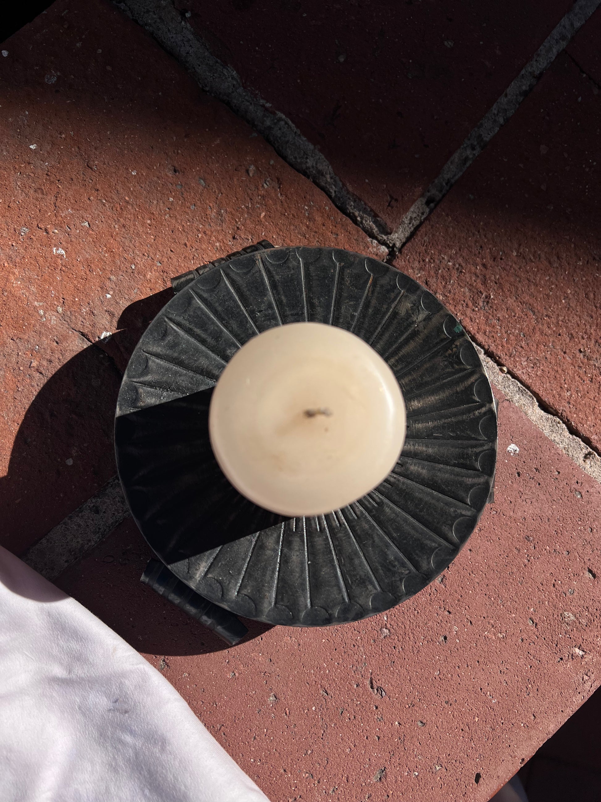 iron candle holder