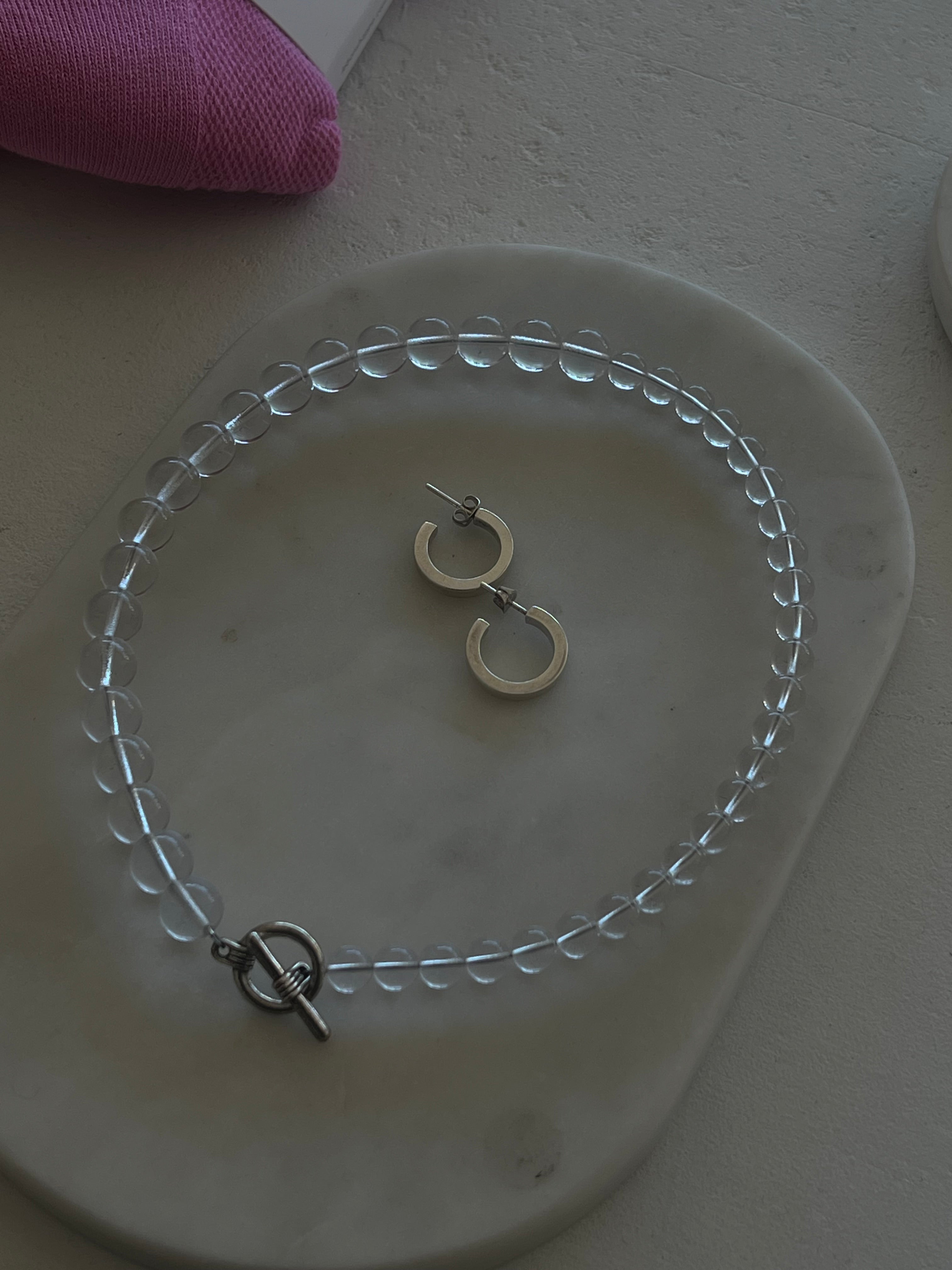 gemini necklace | clear