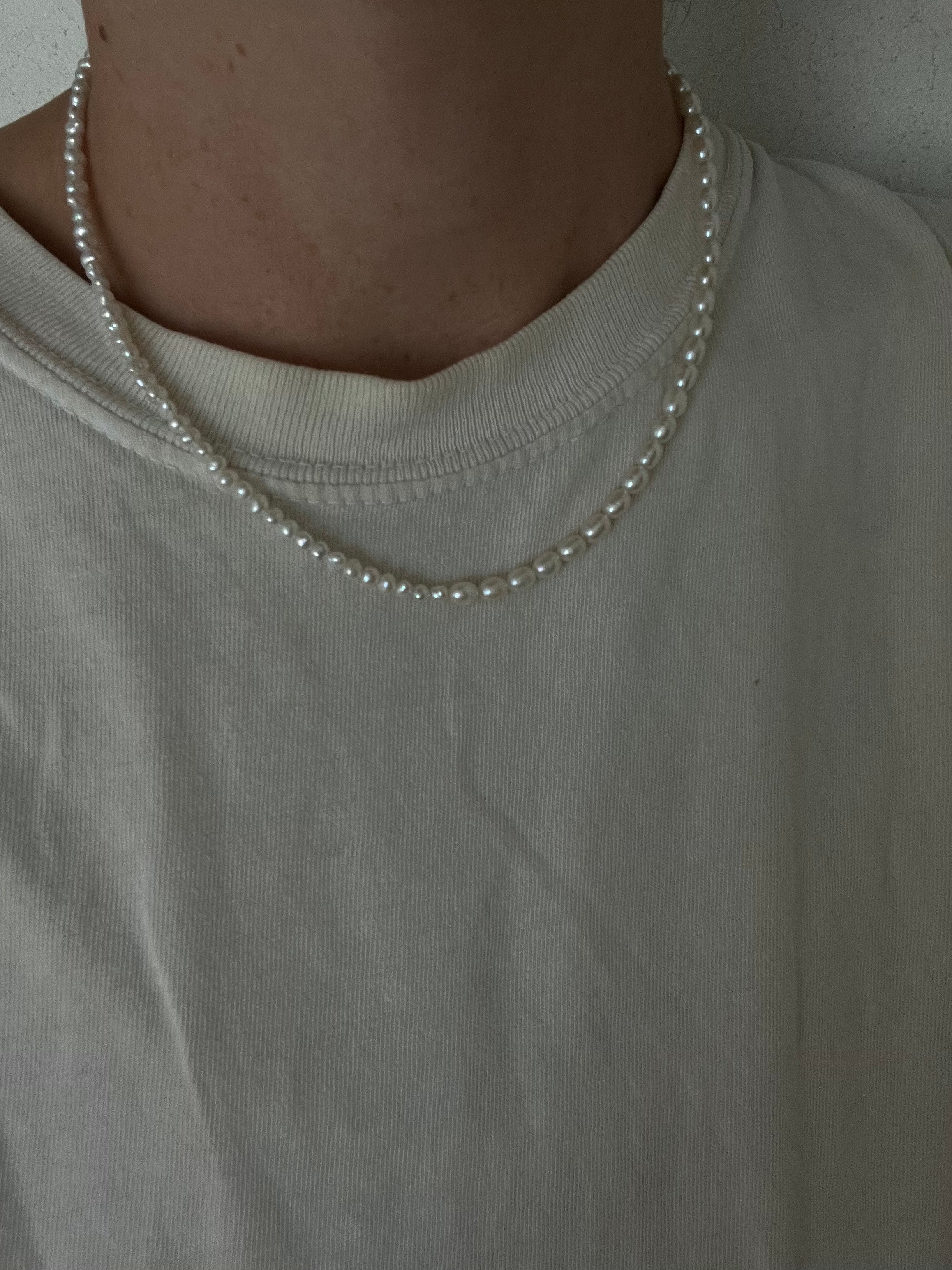 gemini necklace | pearl