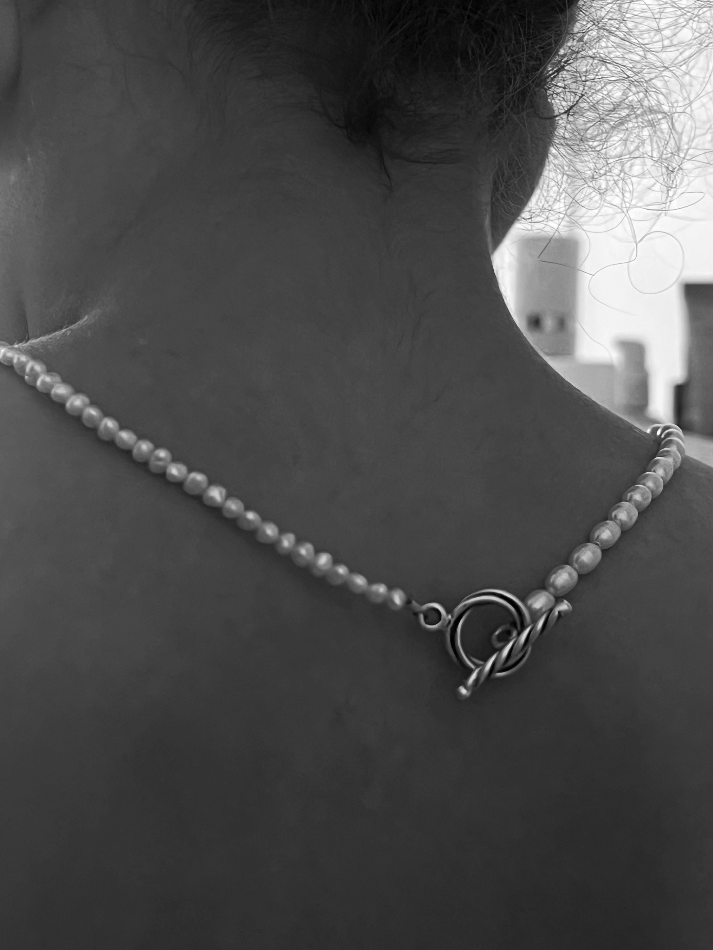 gemini necklace | pearl