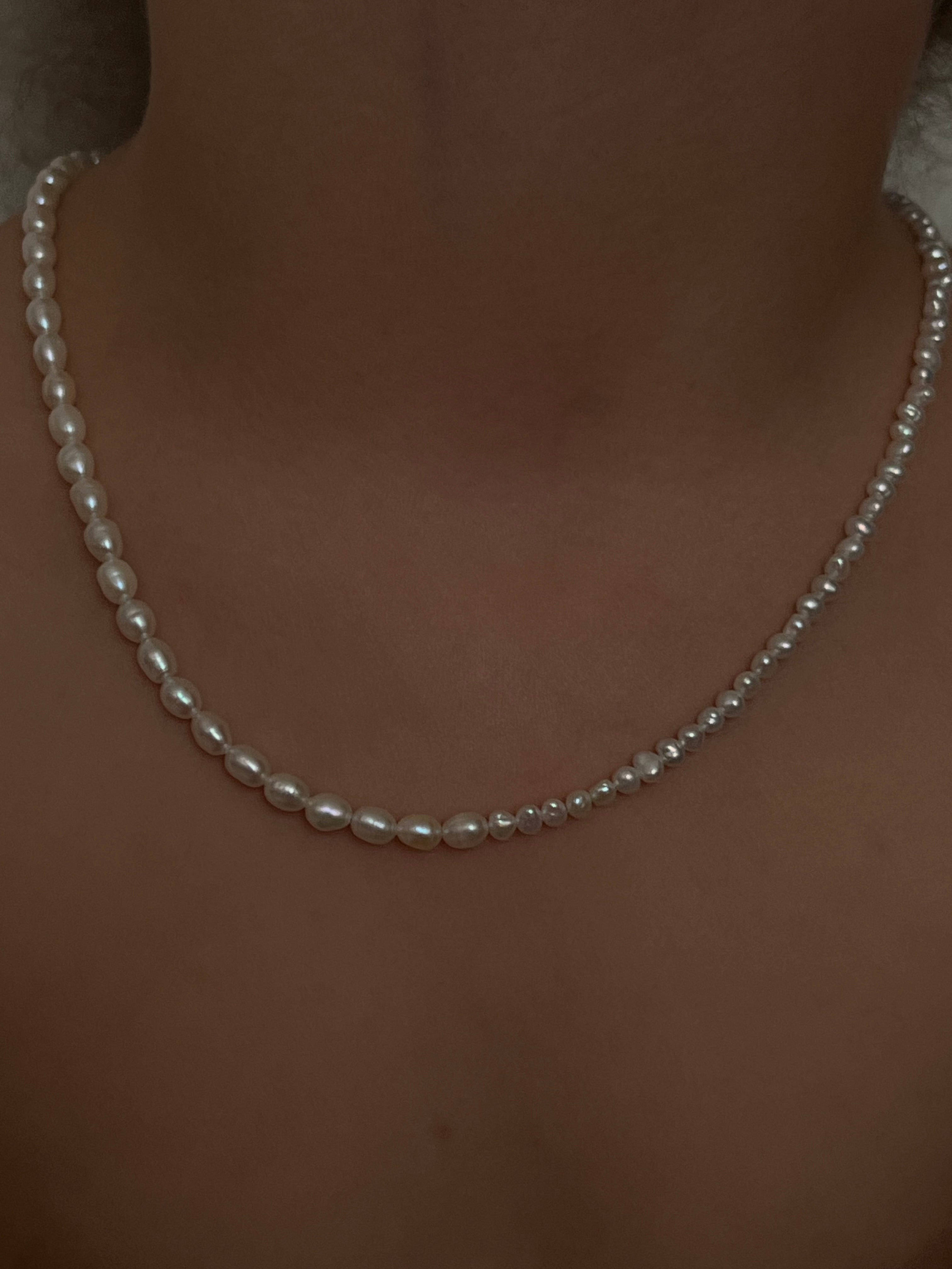 gemini necklace | pearl