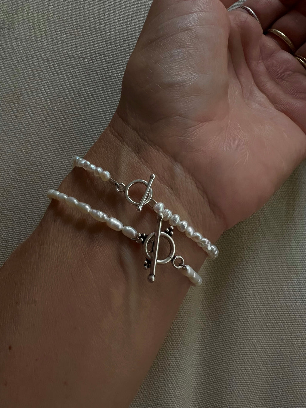 pearl bracelets