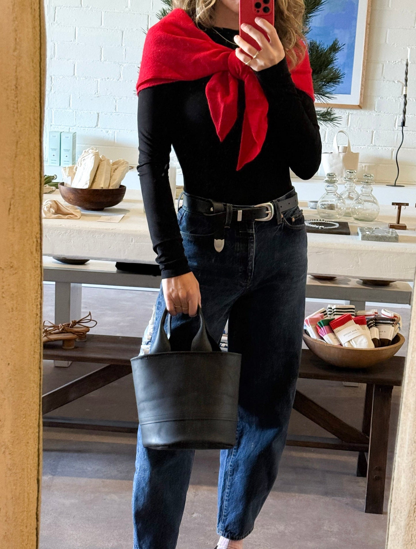 bucket bag | leather