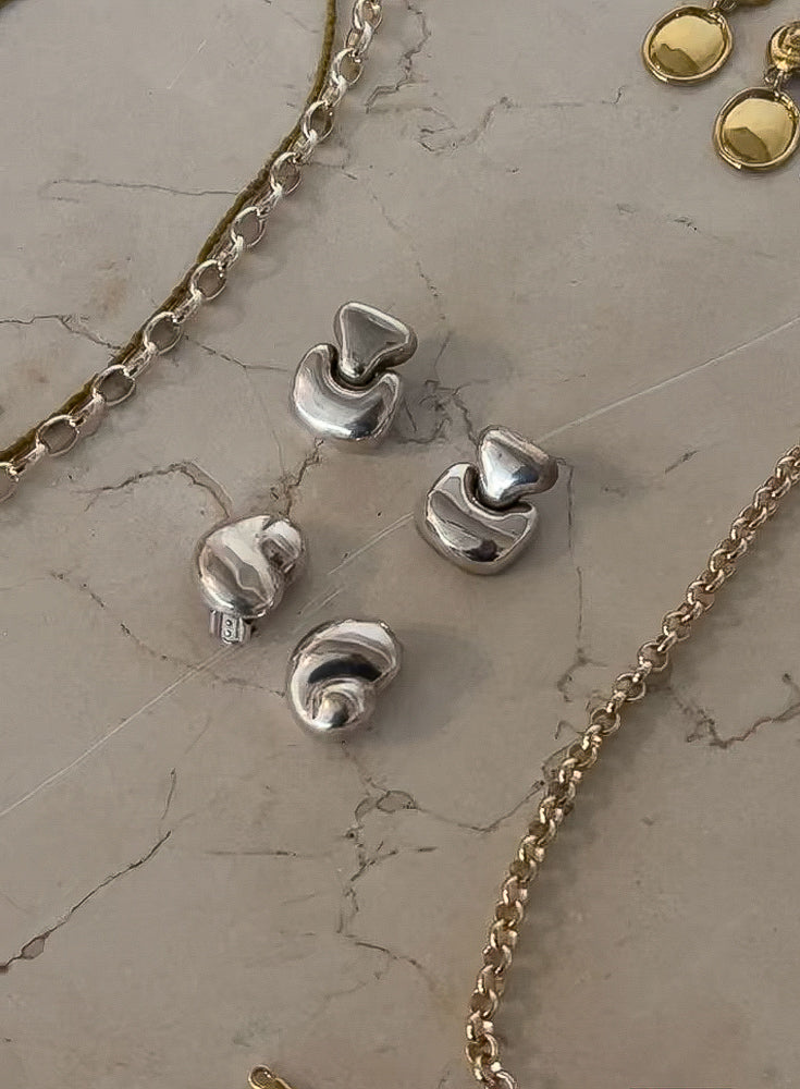 vintage modernist earrings