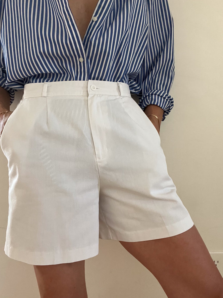 vintage white shorts