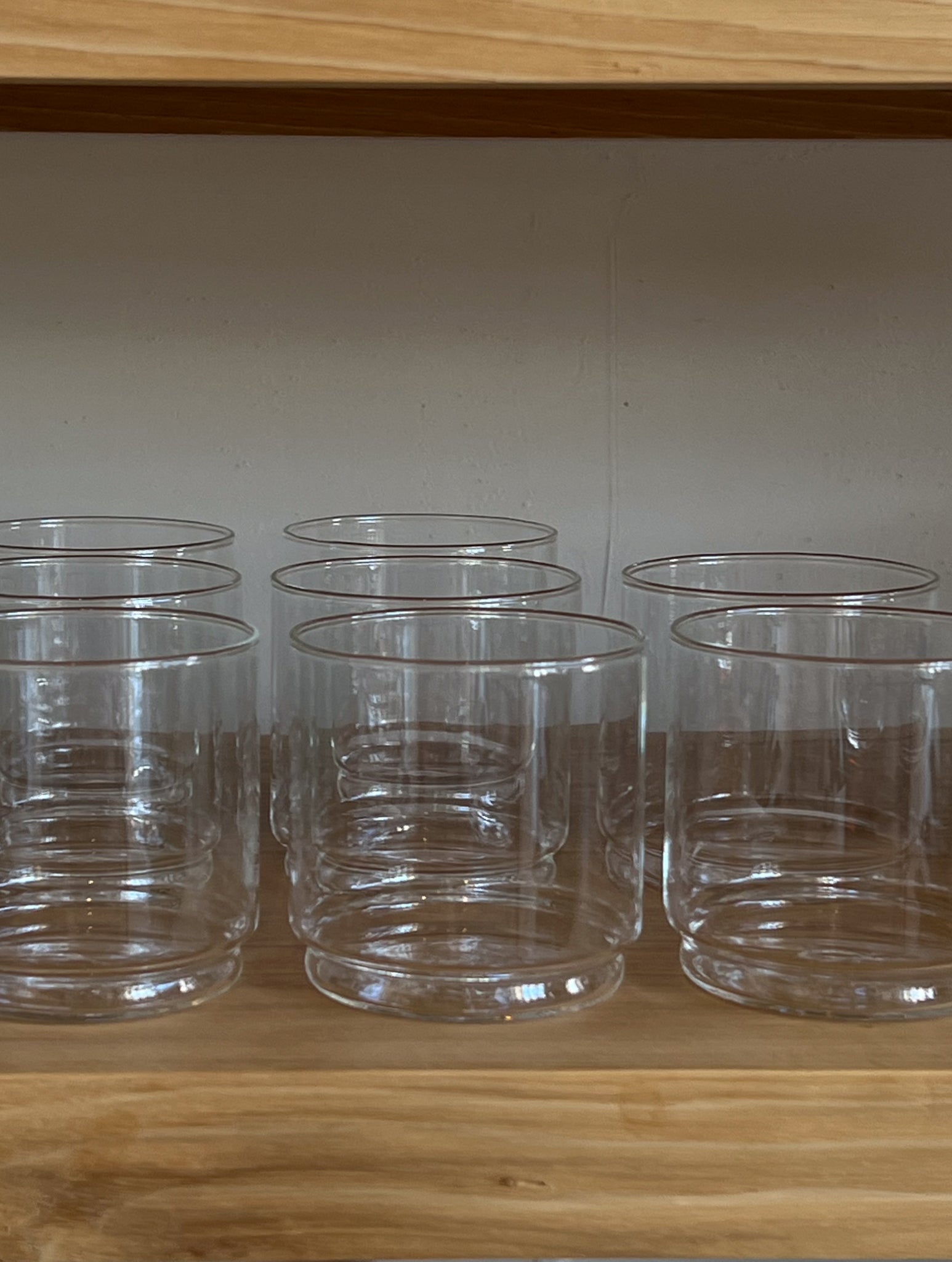 decca stackable glass set | clear