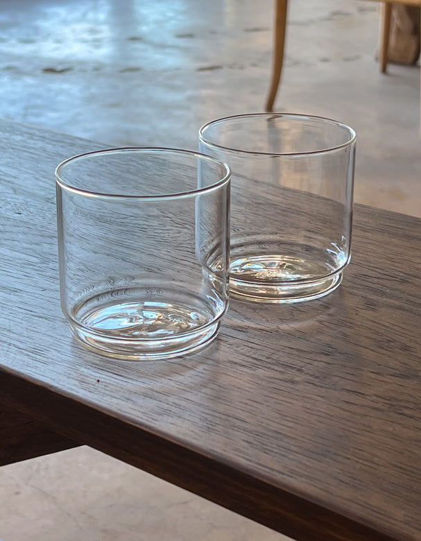 decca stackable glass set | clear