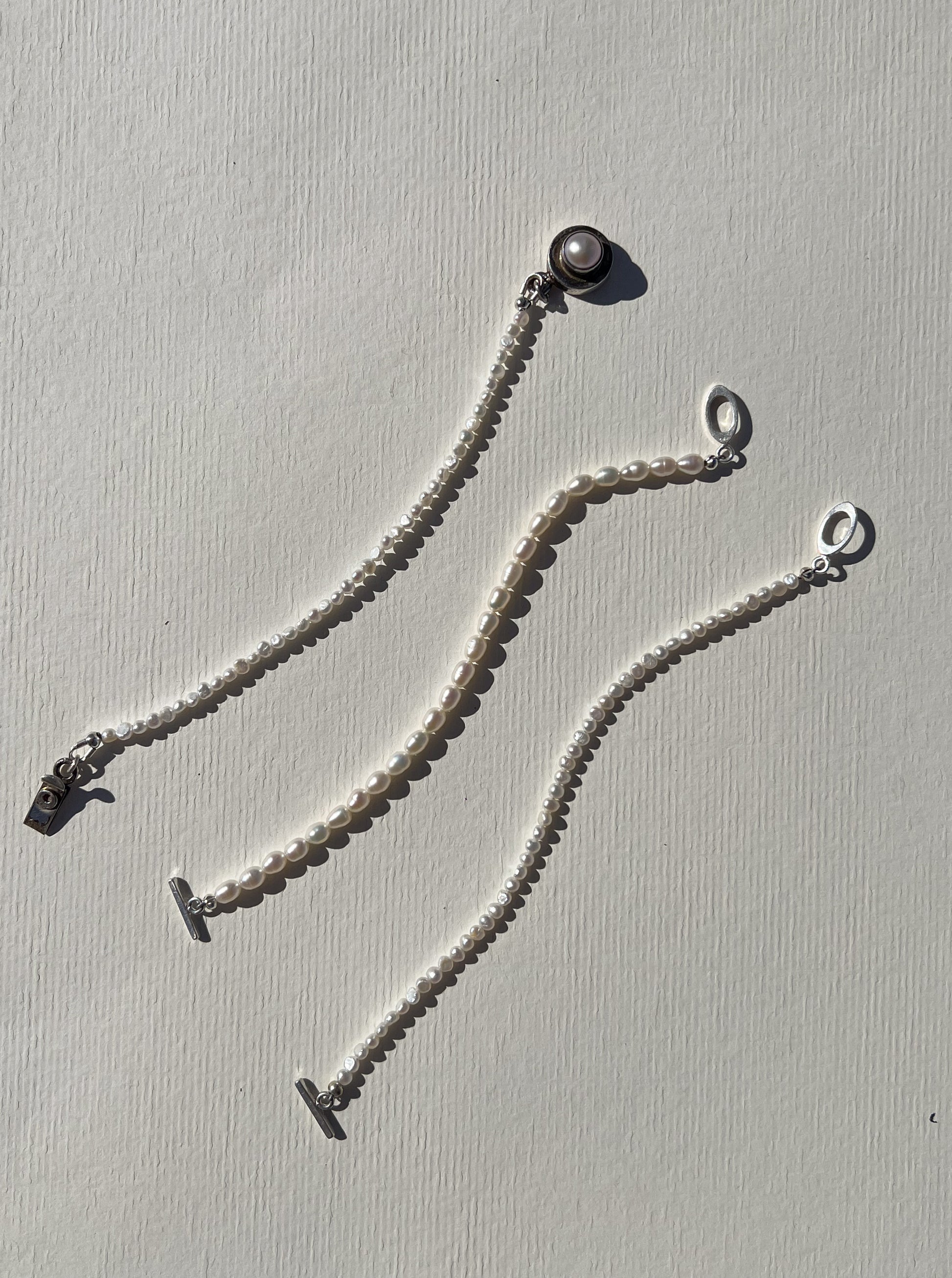pearl bracelets