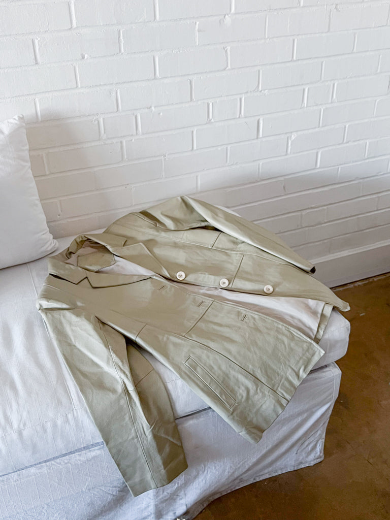 vintage leather blazer