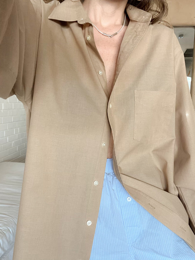 sand button-up