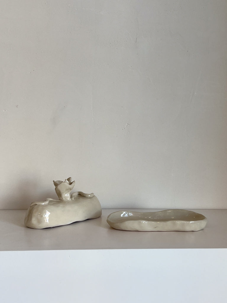 tulip butter dish