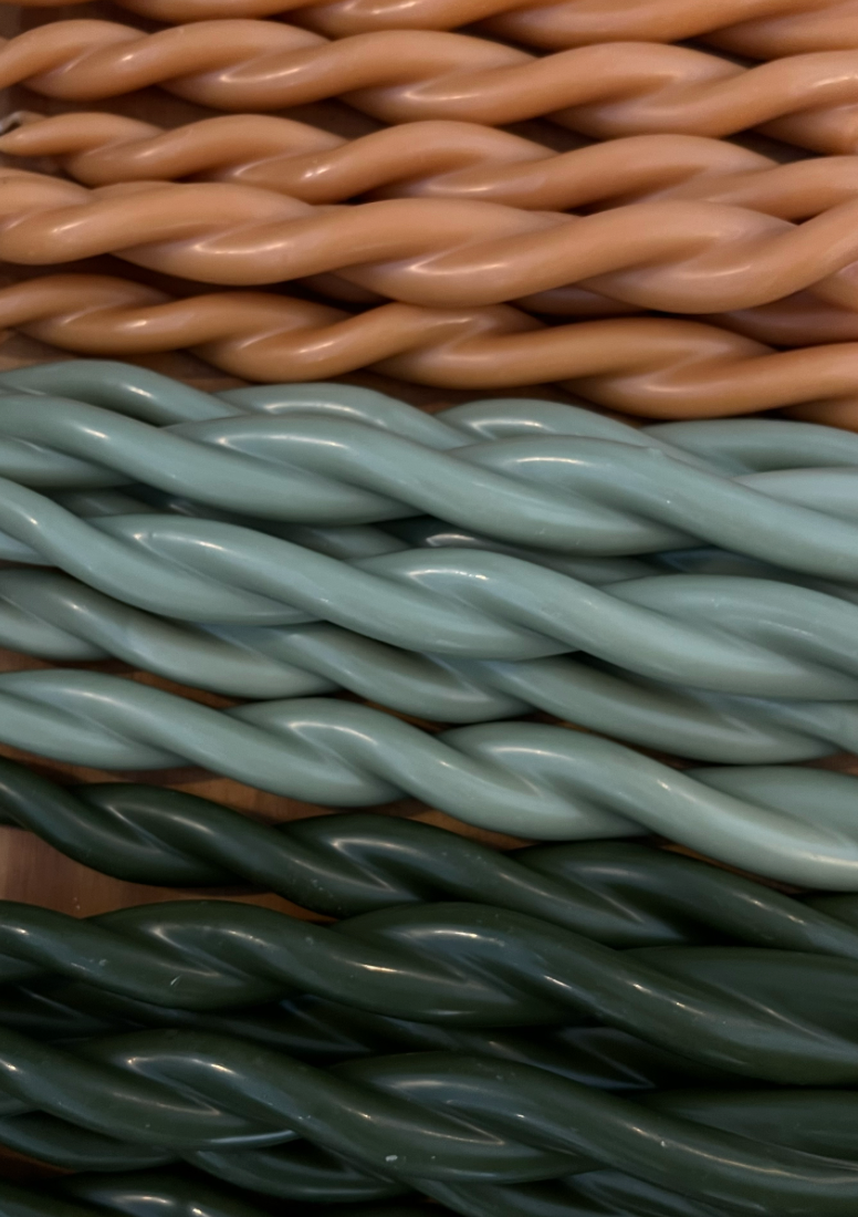twisted candle | multiple colors