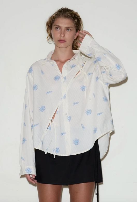 twin bow shirt | sea flower