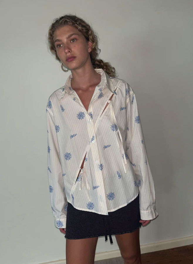 twin bow shirt | sea flower