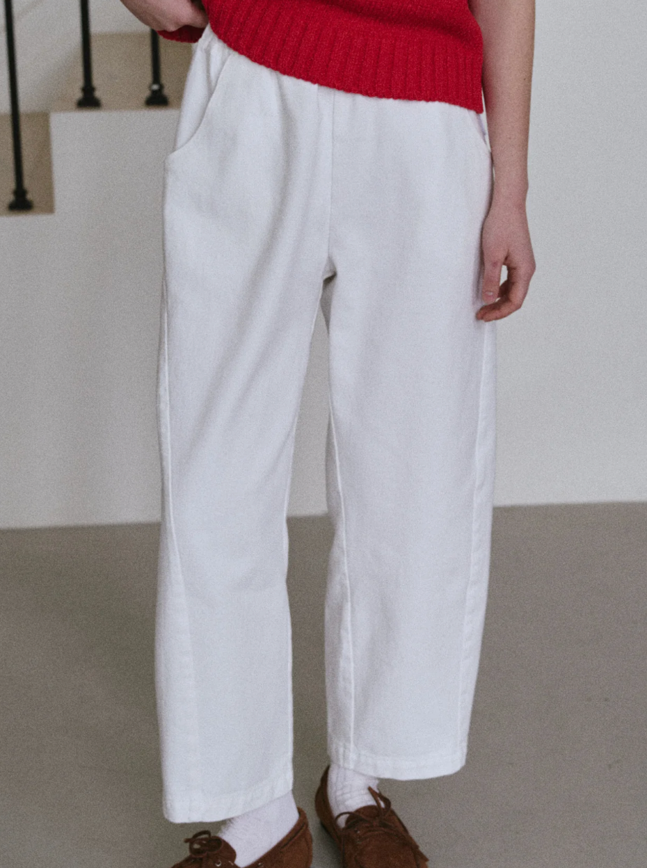 arc pants | white