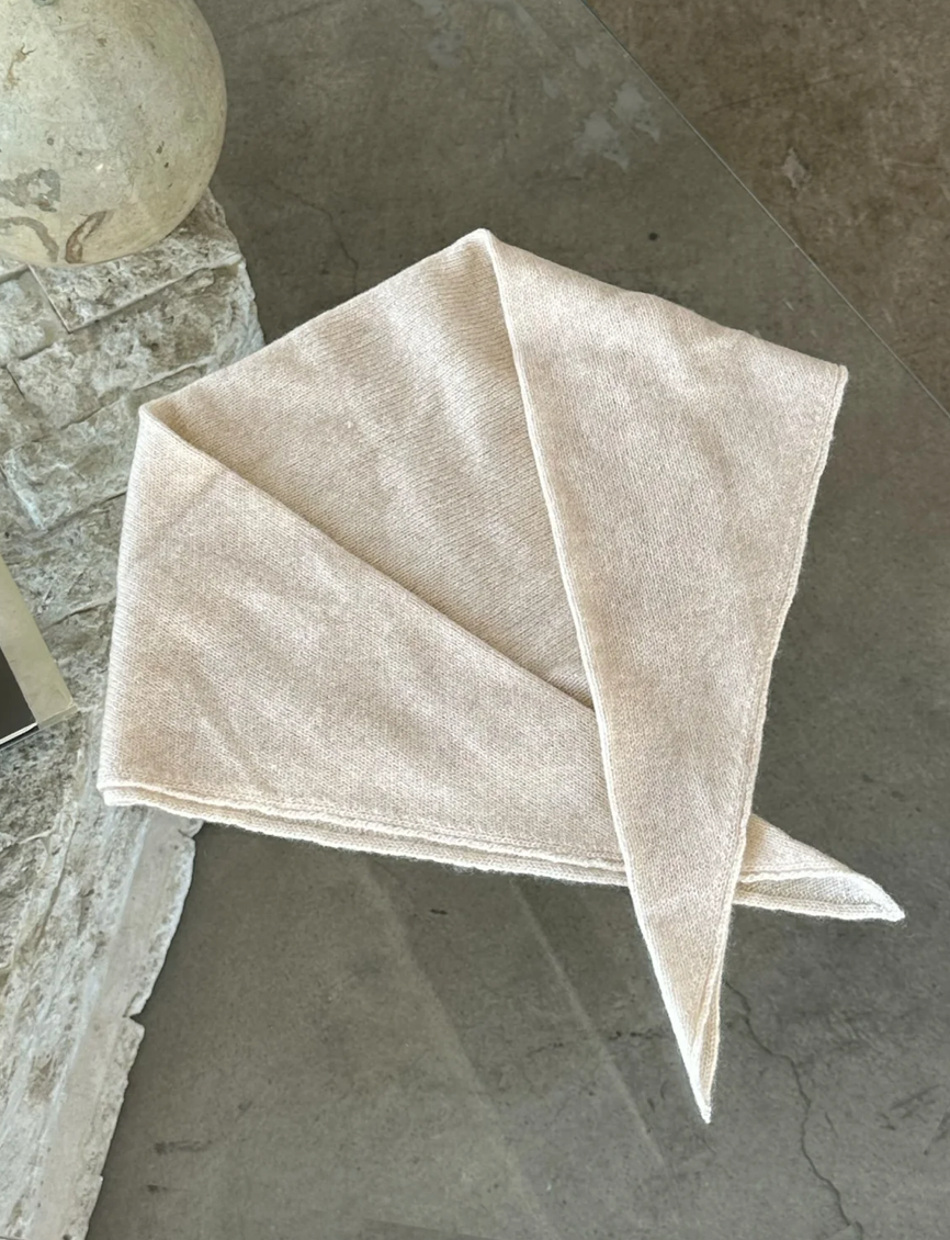 cashmere bandanna | oat