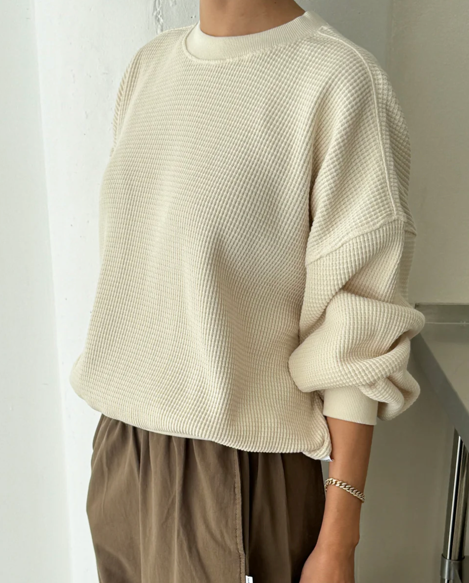 waffle sweatshirt | multiple colors