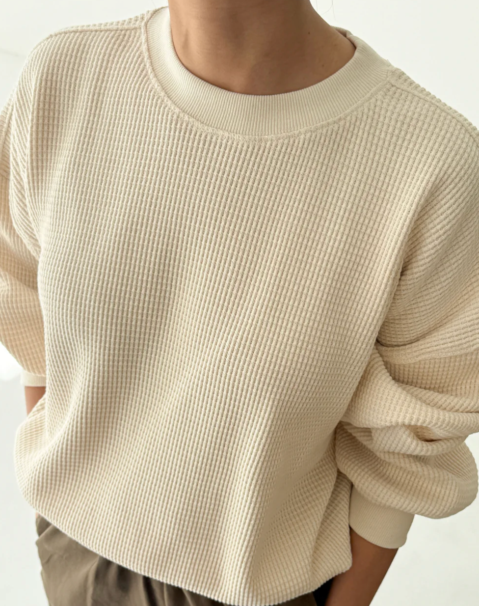 waffle sweatshirt | multiple colors