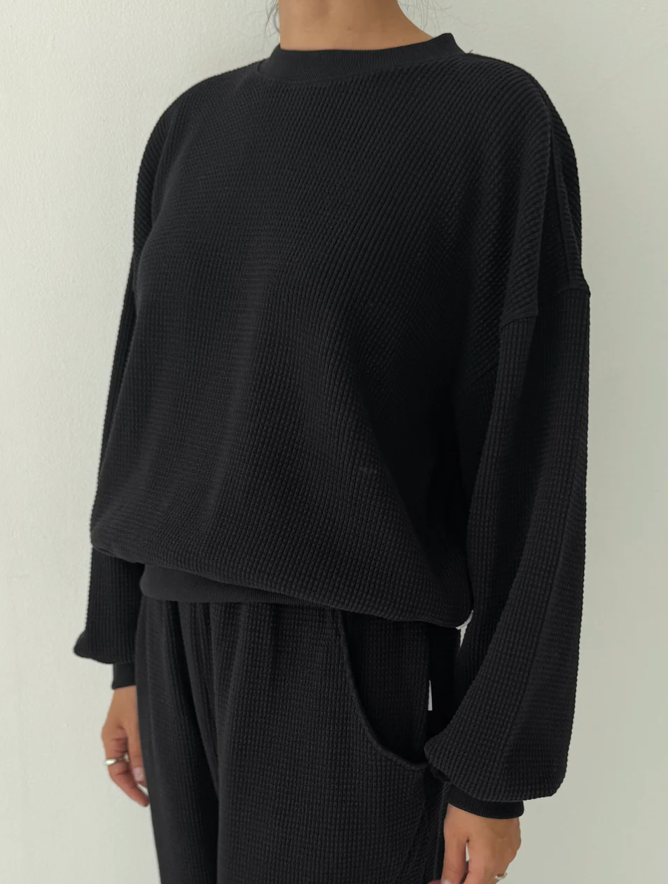 waffle sweatshirt | multiple colors