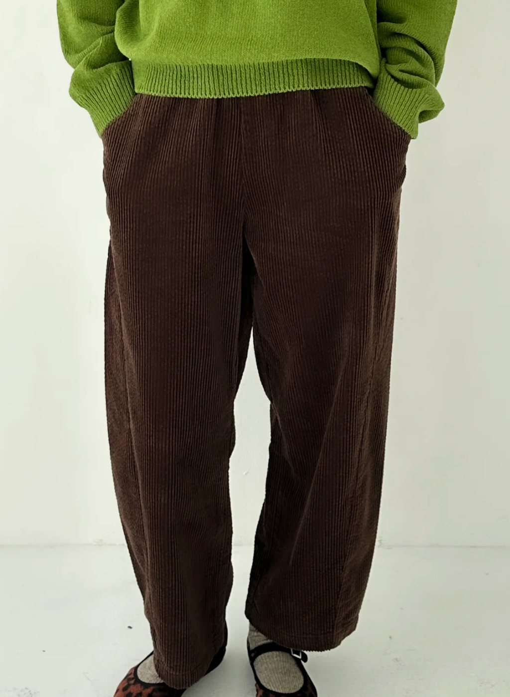 arc pants | brown corduroy