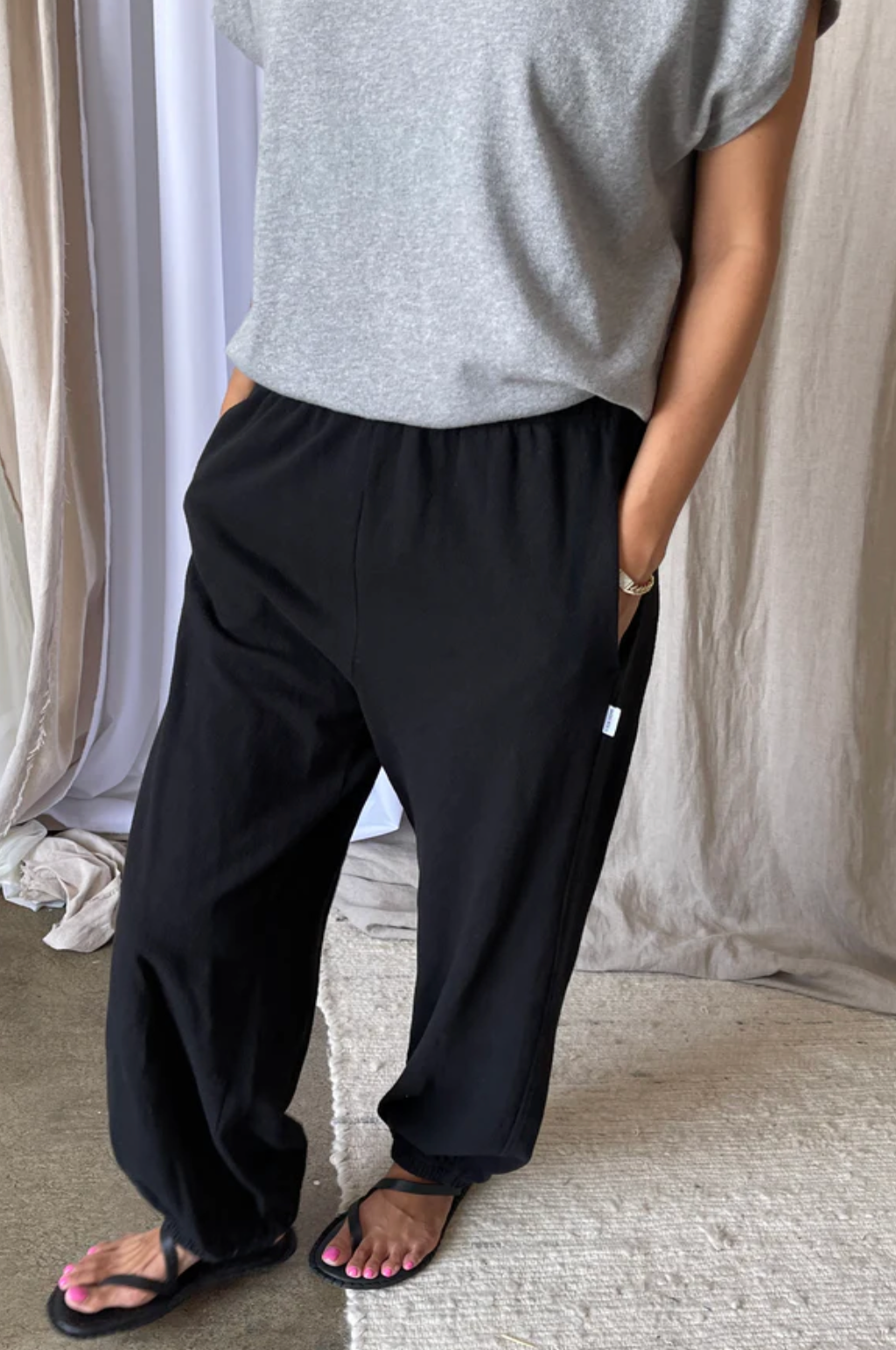 balloon pants | black