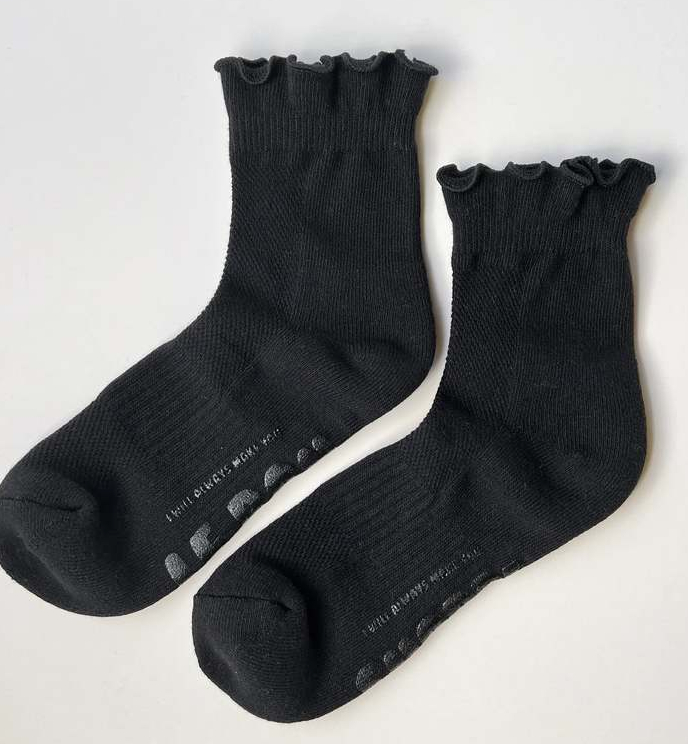 ruffled hugger crew socks | multiple colors