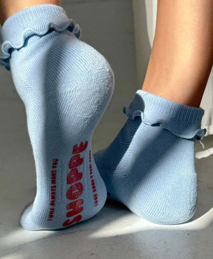 ruffled hugger crew socks | multiple colors