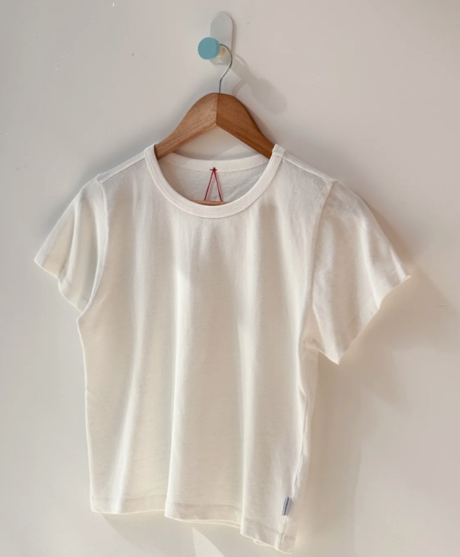 little boy tee | vintage white