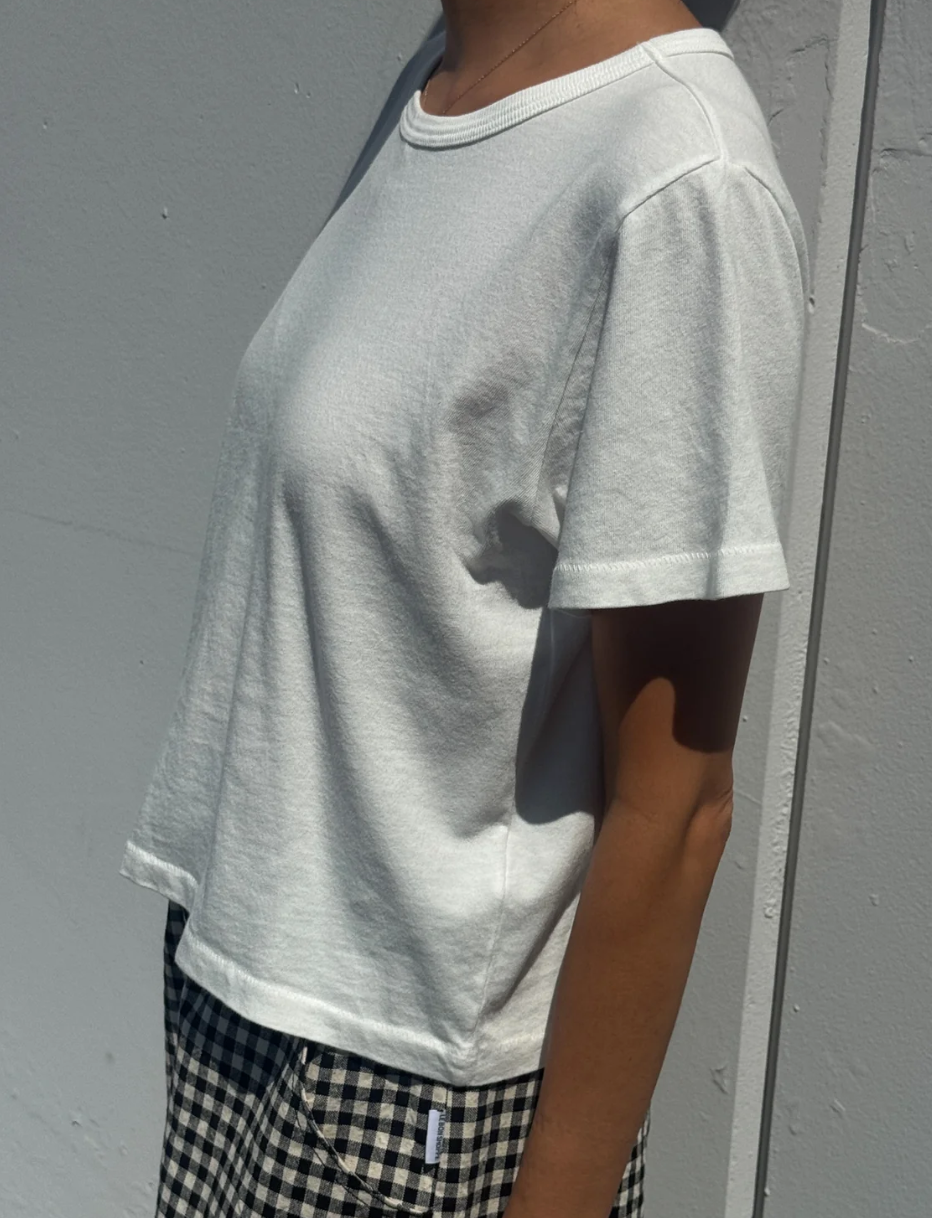 little boy tee | vintage white