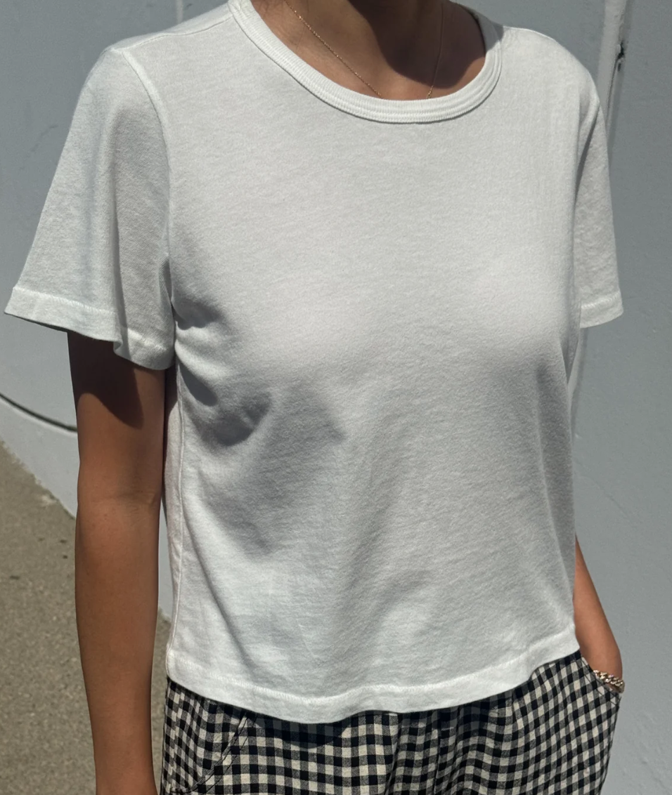 little boy tee | vintage white