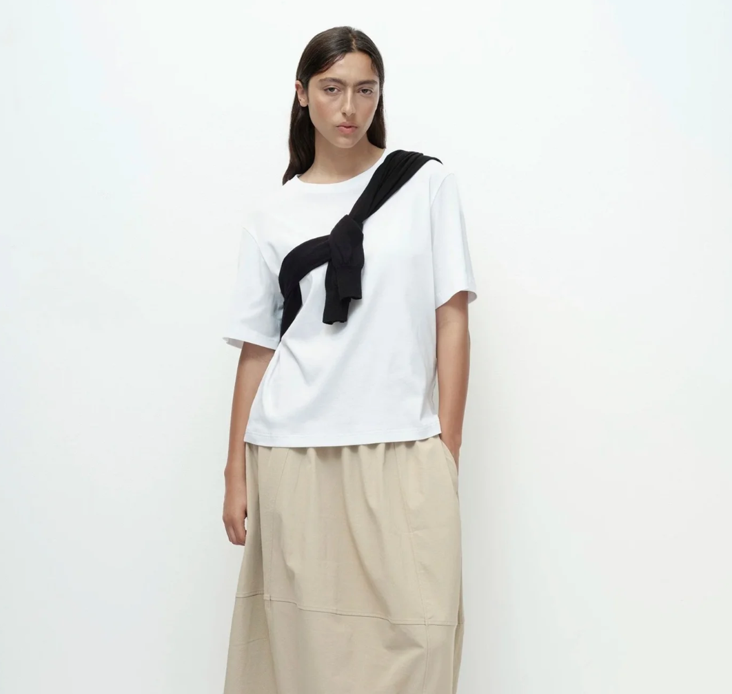 oversized tee | white