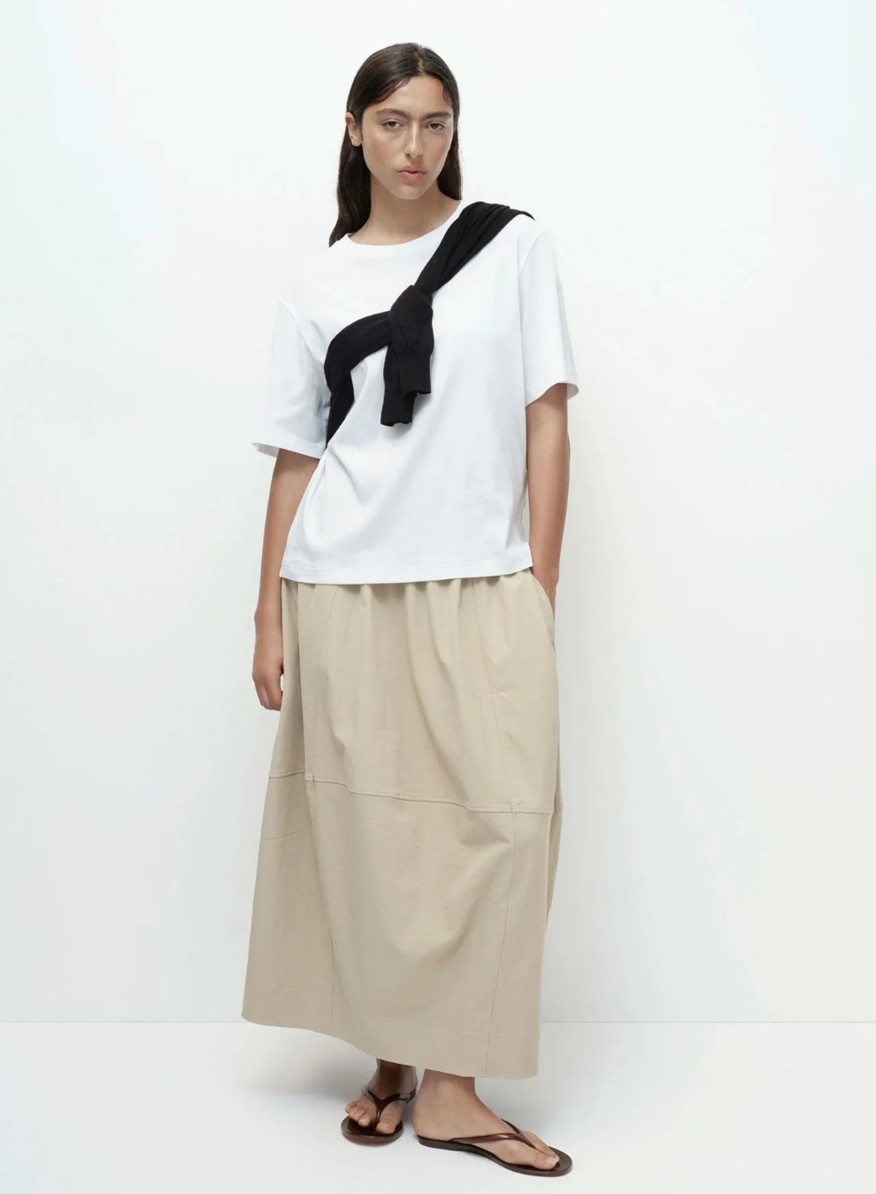 balloon skirt | beige