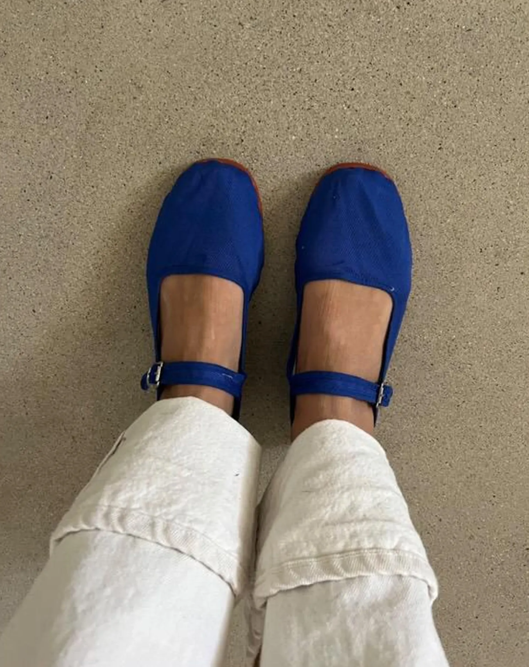 cotton canvas mary janes