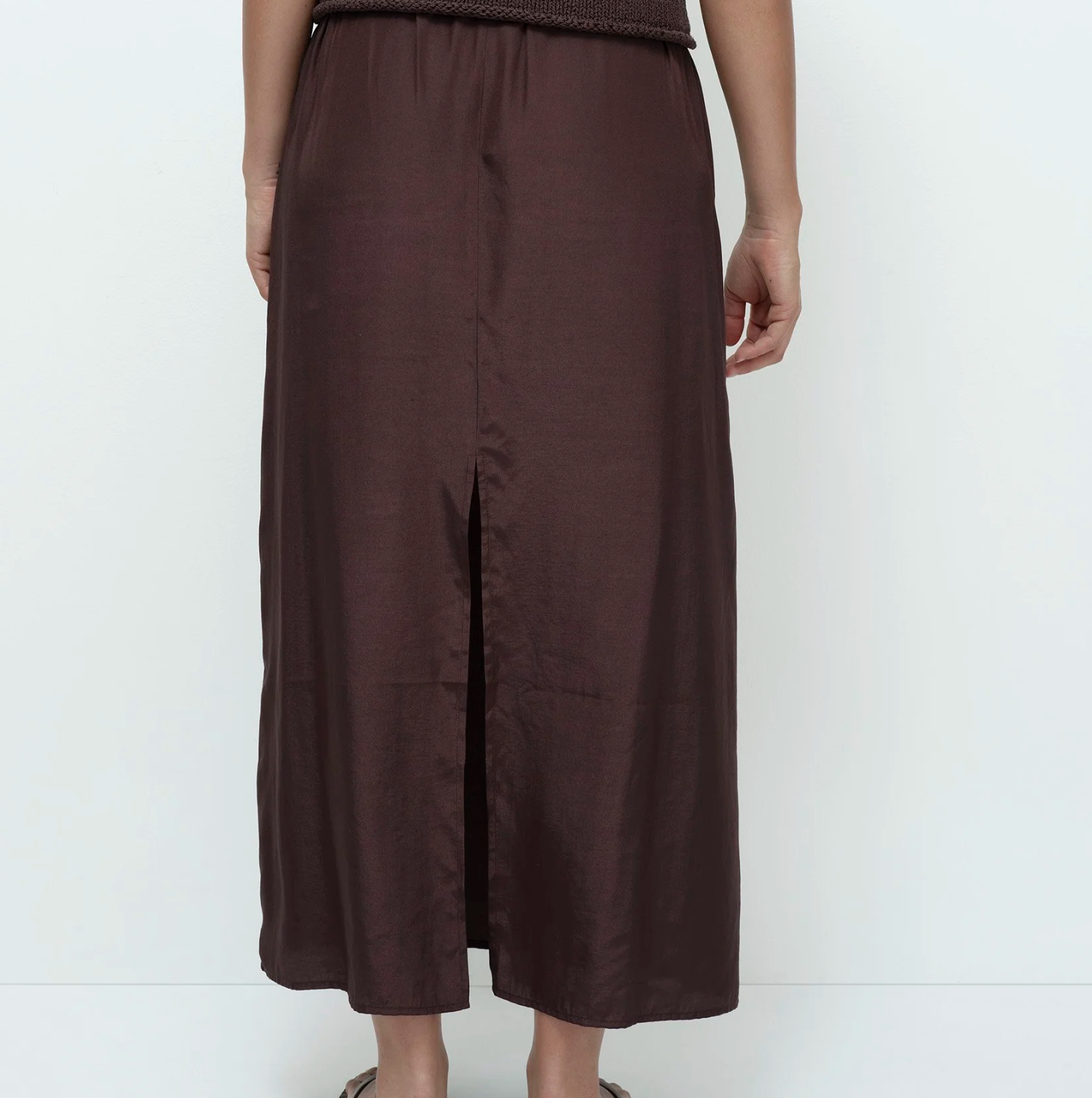 drawstring skirt | brown