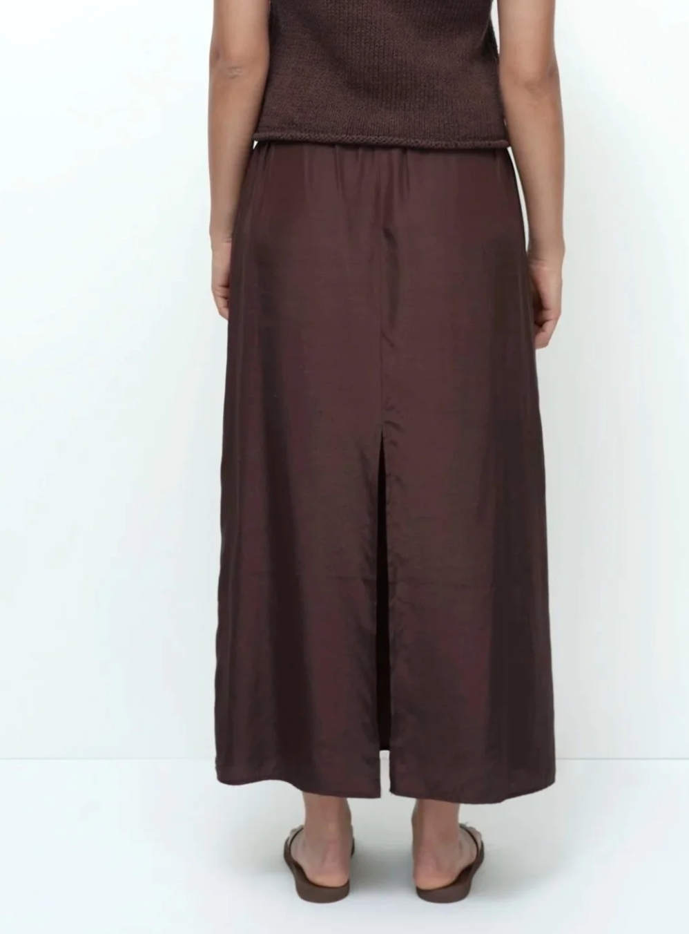 drawstring skirt | brown
