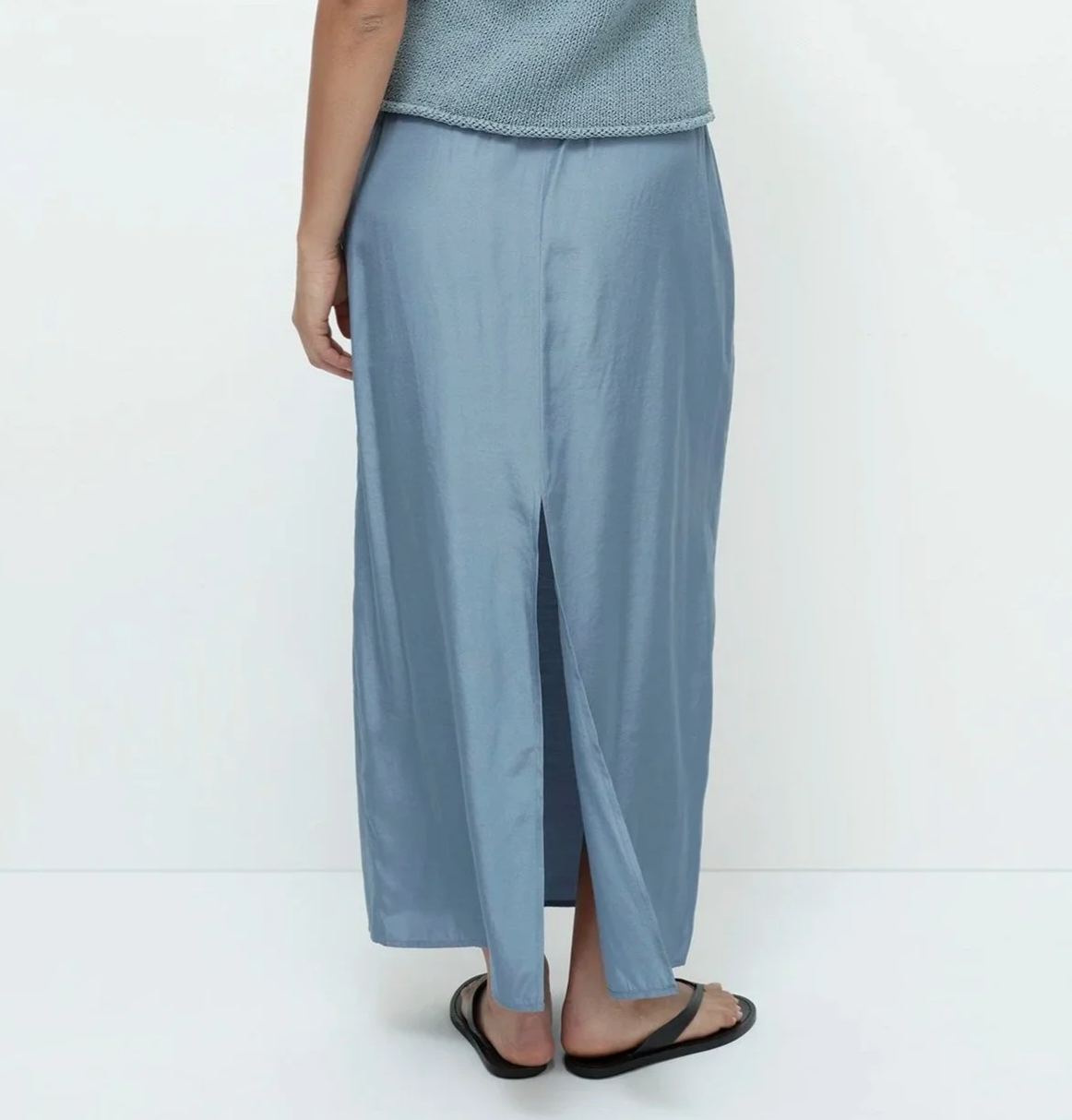 drawstring skirt | blue