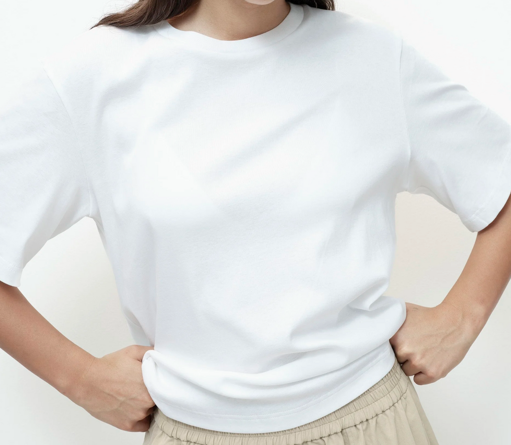 oversized tee | white