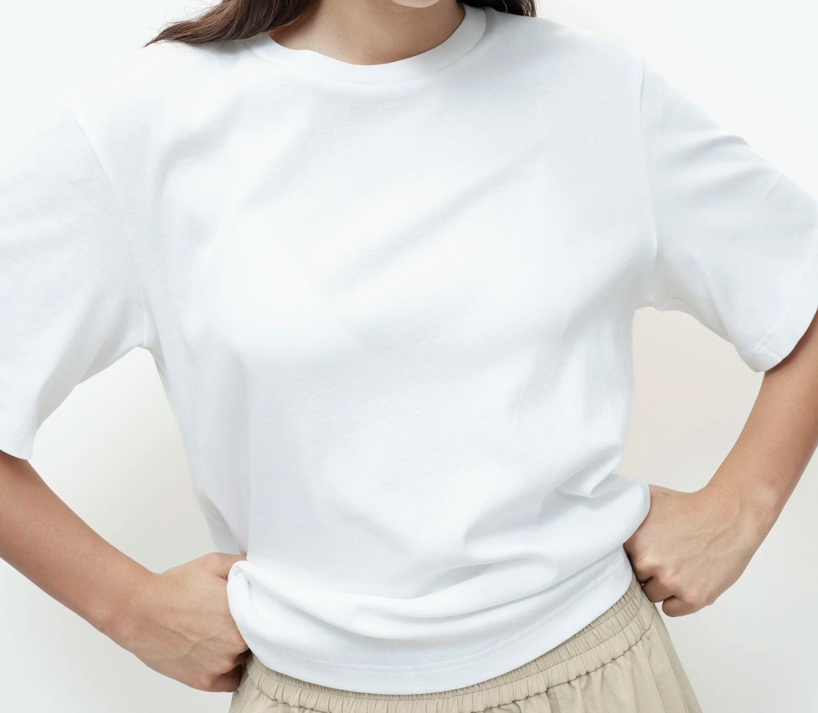 oversized tee | white