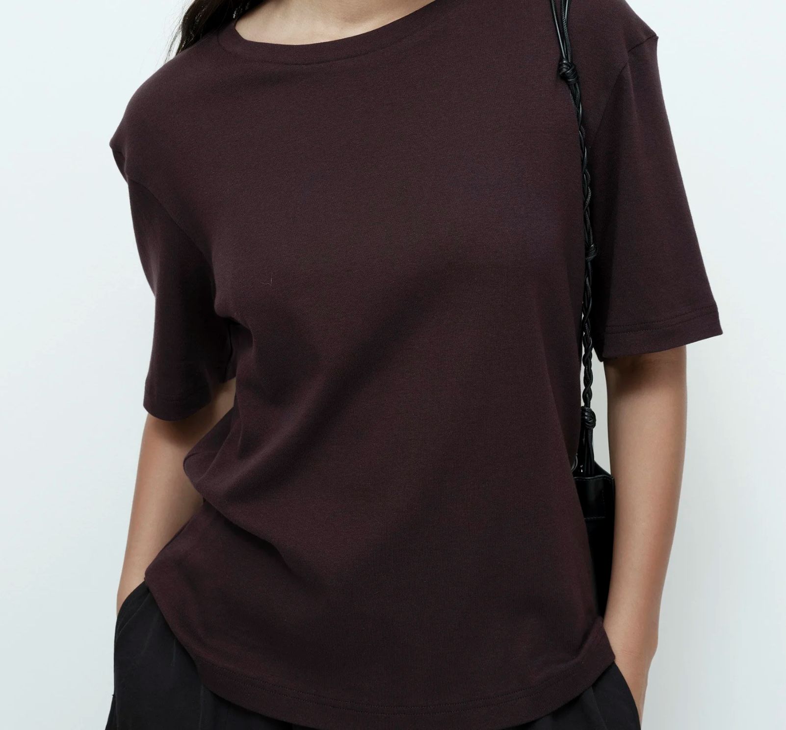 oversized tee | brown