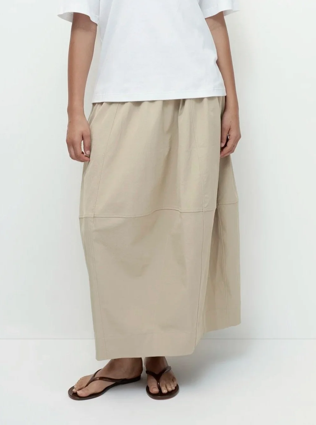 balloon skirt | beige