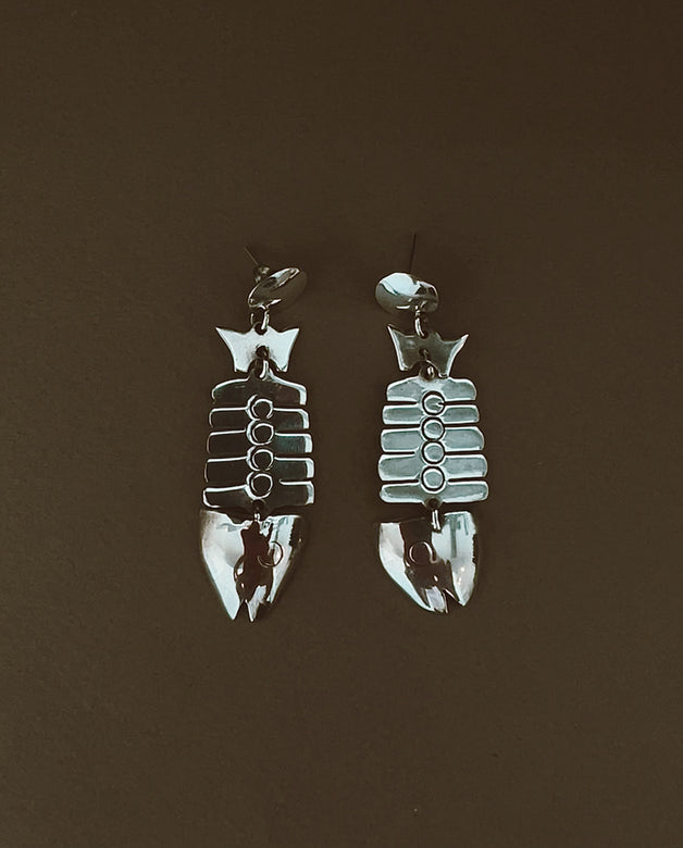 sterling fish earrings