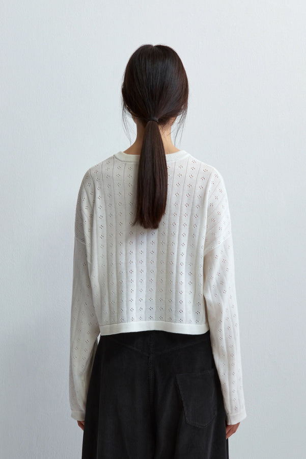 knitted perle cardigan