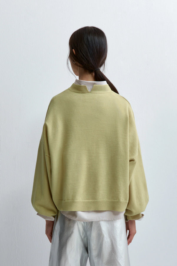 merino wool cardigan butter